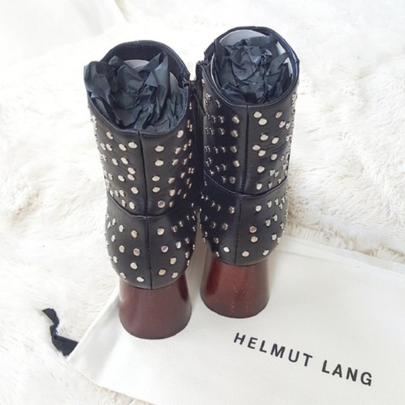 ❌ SOLD ❌ Helmut Lang Studded Black Ankle Boots - Picture 4 of 7